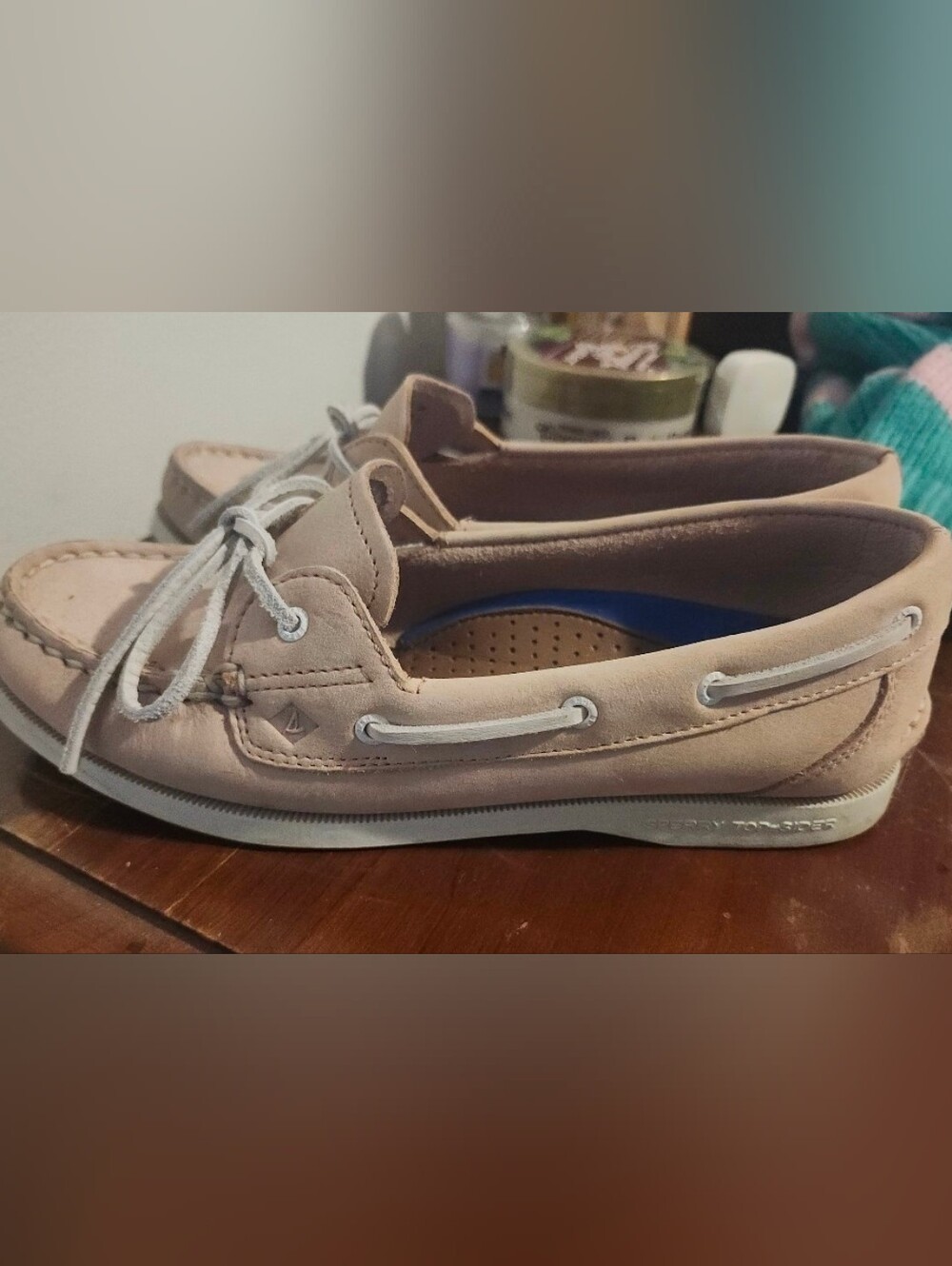 Pink Sperry Top Siders with White Laces